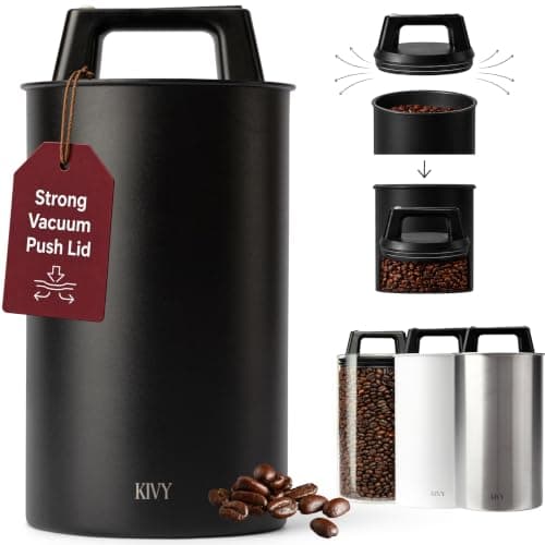 KIVY KIVY Vacuum Coffee Canister (Stainless Steel)