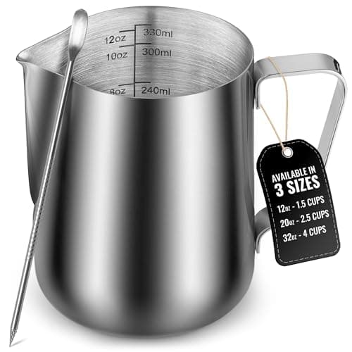 Zulay Zulay 12 oz Milk Frothing Pitcher (with Latte Art Pen)