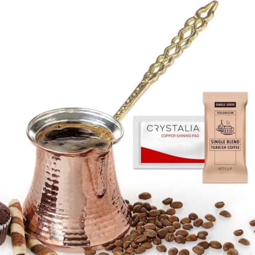 Volarium Volarium Hammered Copper Turkish Coffee Pot (14.4 oz, Large)