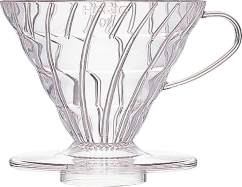 Hario Hario V60 Plastic Coffee Dripper (Size 02, Clear)