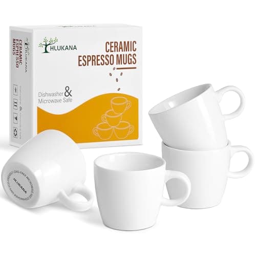 Hlukana Hlukana Porcelain Espresso Cups (3.5 oz, set of 4)
