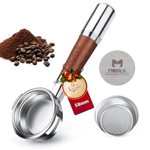 MORILS MORILS 58mm Bottomless Portafilter (Walnut Handle, Puck Screen)