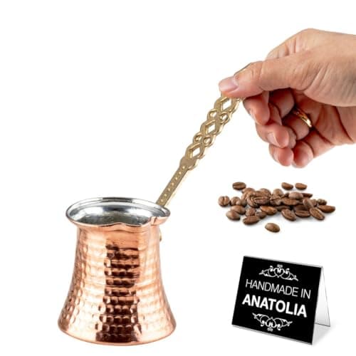Hakan Hakan Small Copper Turkish Coffee Pot (5 oz)