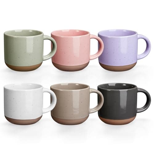 Gencywe Gencywe Morandi Ceramic Espresso Cups (5 oz, set of 6)